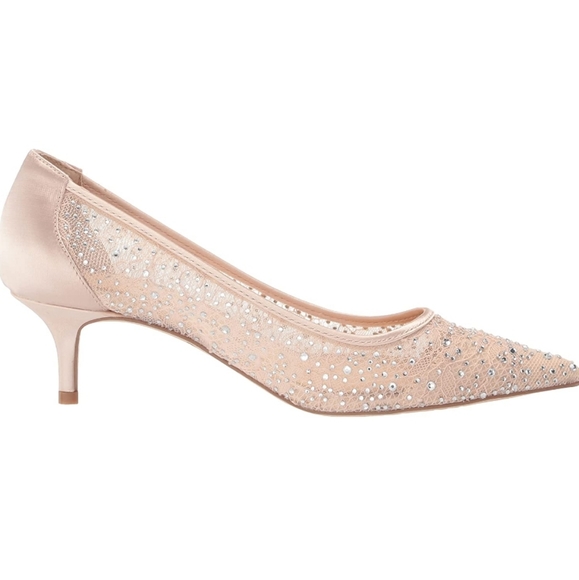 Jewel by Badgley Mischka Juliet Evening Pump Champagne -7 - Picture 4 of 10